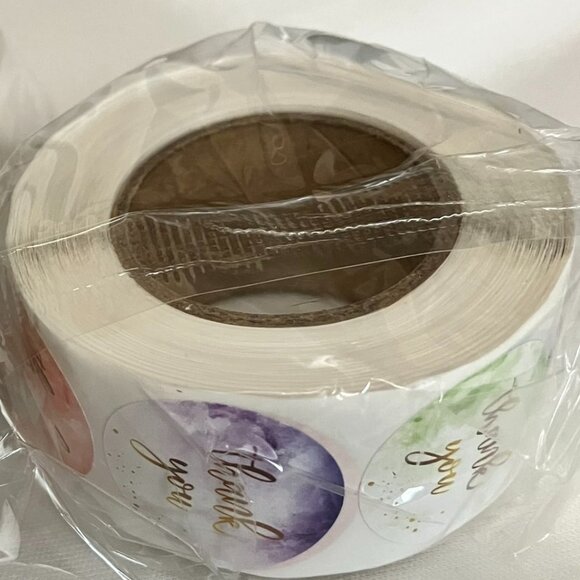 1500 Stickers - 3 x 500 Thank You Self Adhesive Stickers NEW TAX Write off - Picture 6 of 8